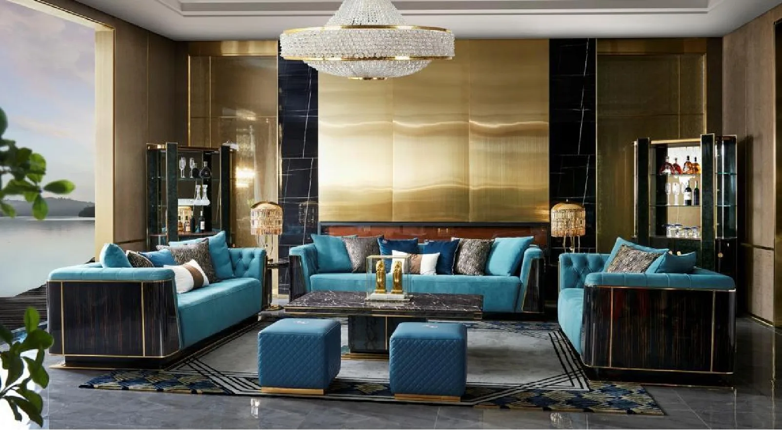 Contemporary Minimalist Industrial Style Interior Design 3D Render Design Services Architecture Design for Villa House