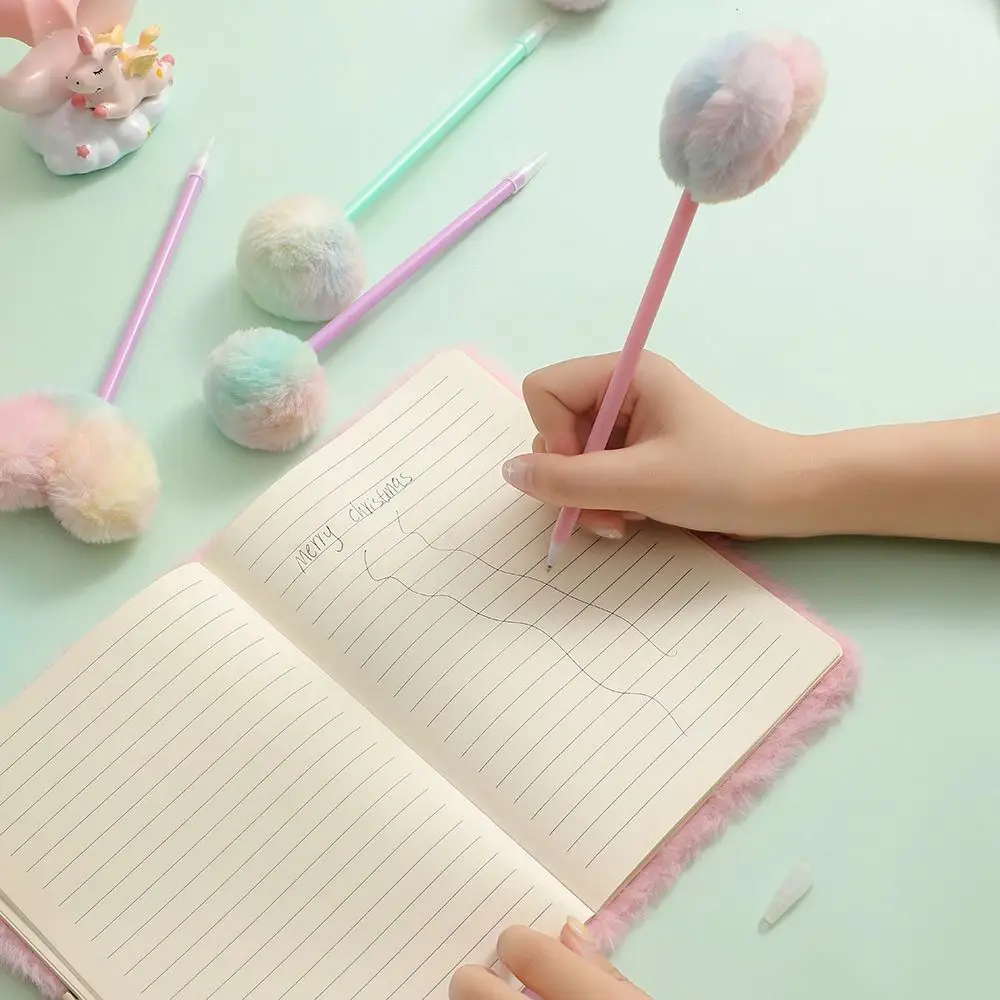 Bolígrafo de Gel neutro, bolígrafo de felpa para niños, escritura a mano, bolígrafo de felpa de secado rápido, escritura suave, bolígrafo de Gel creativo para estudiantes