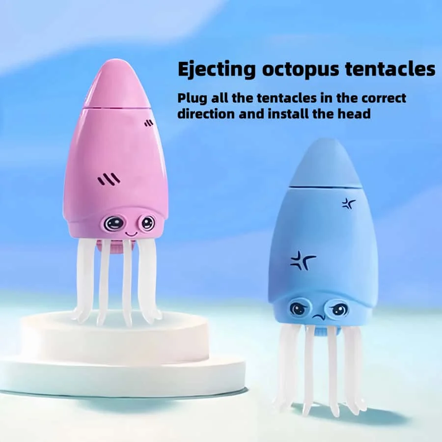 

1Pc Demolition Octopus Claw Trick Toy Fluorescent Interactive Tabletop Game Octopus Whiskers Kidsren's Educational Whiskers Octopus