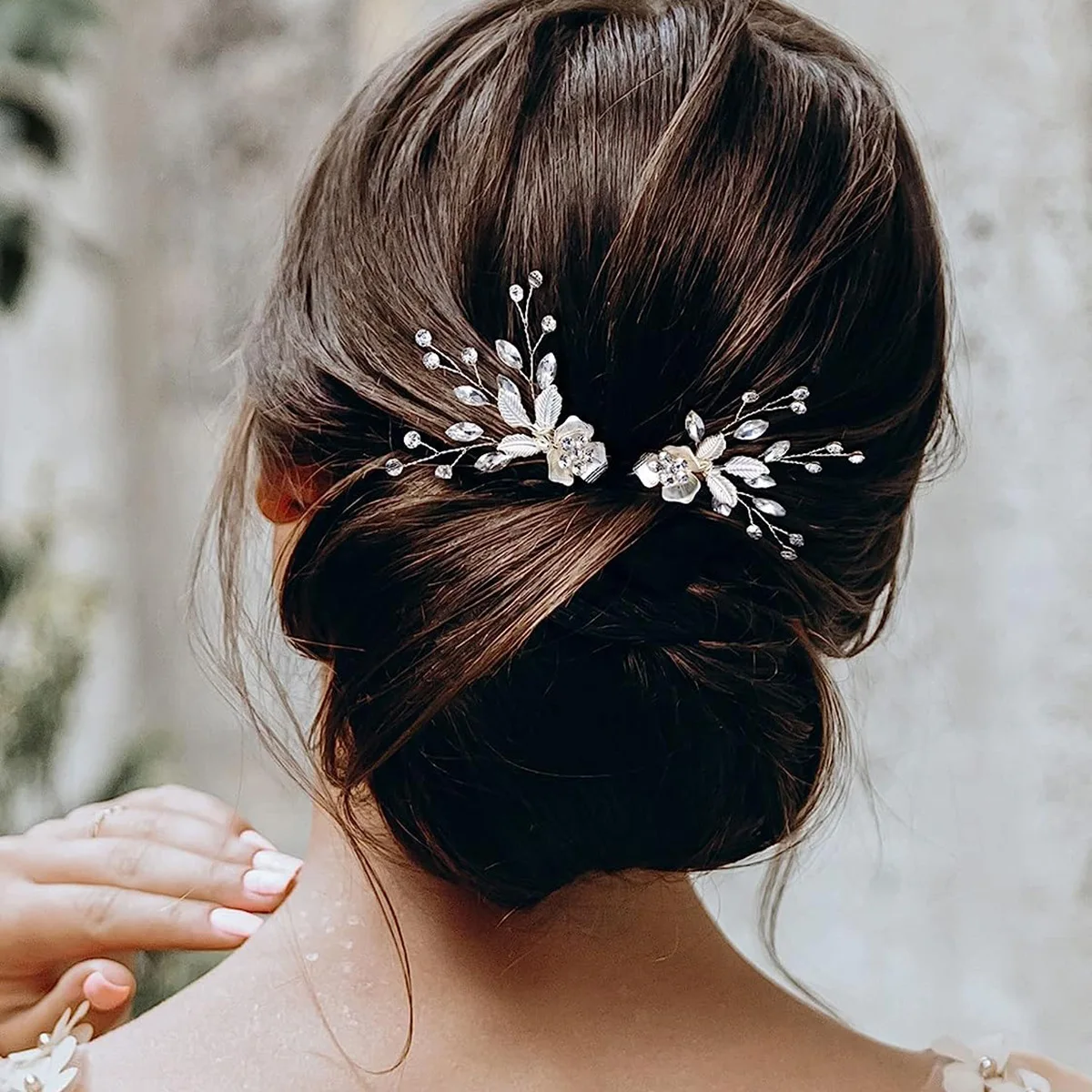 

Новые свадебные заколки ручной работы, набор из 2 штук, модные украшения для волос для женщин