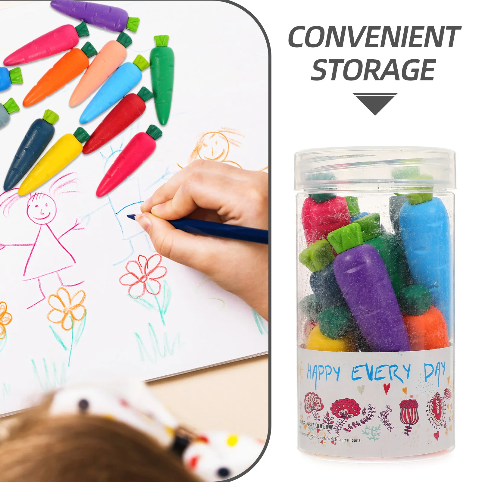 12 قطعة أقلام تلوين قابلة للغسل بالماء متعددة الألوان على شكل جزر للأطفال الصغار أقلام تلوين ملونة بالجملة #4