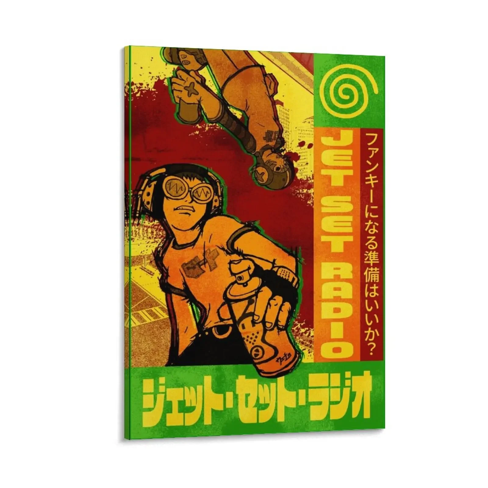 

Jet Set Radio Vintage Japanese Poster Canvas Painting posters wall art canvas painting poster mural