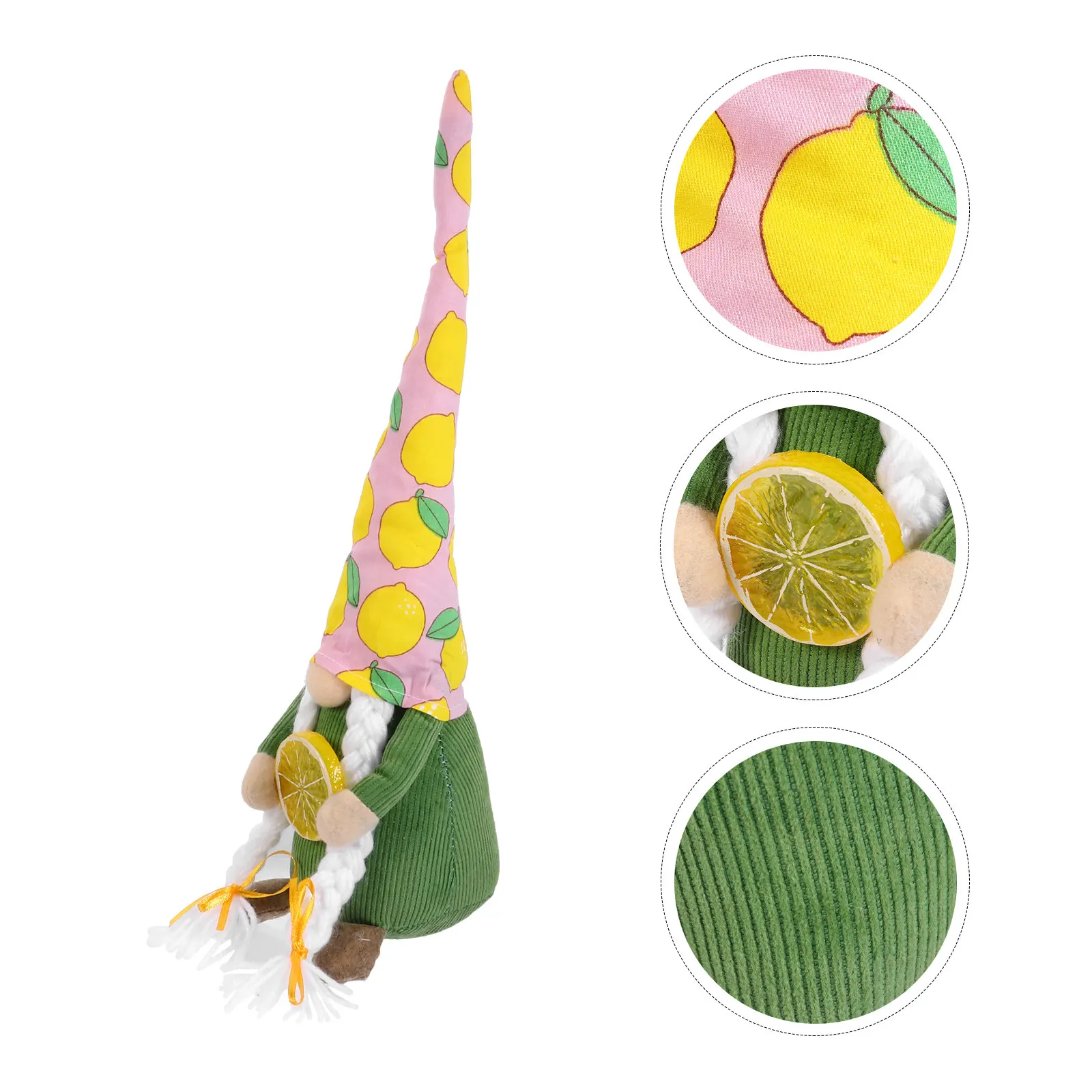

1Pcs Gnome Lemon Decoration Swedish Gnome Ornament Summer Party Garden Home Decor Lucky Warm Holiday Desktop Accent
