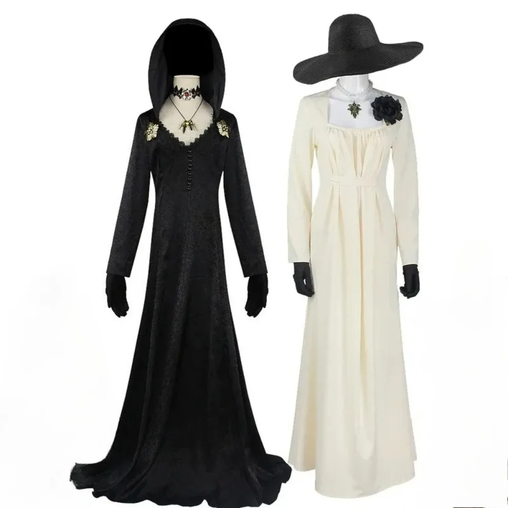 

Resident Village 8. Alcina Dimitrescu Daniela Vampire, карнавальный костюм для взрослых, готическое женское длинное платье для Хэллоуина, карнавальное платье