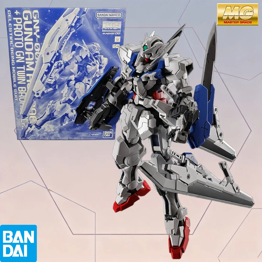 100% Authentic In Stock Bandai MG Mobile Suit Gundam 00P Gundam Astraea + Proto GN Twin Broadblade Collectible Model toy