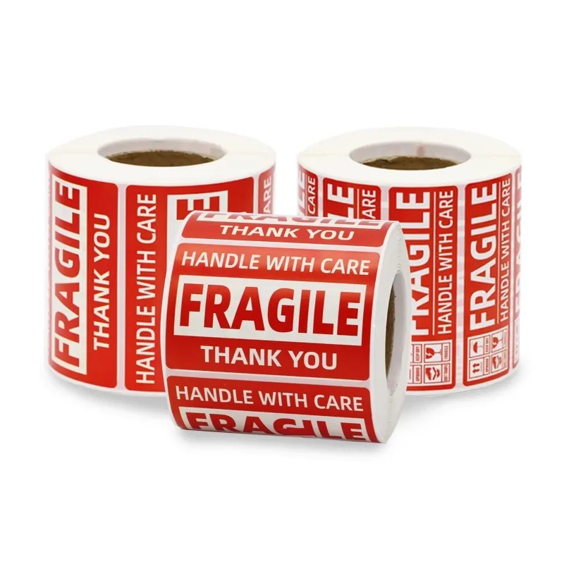 1000pcs Fragile Product Labels With English Fragility Warning Express Labels  Diy Suppliesm Disposable Labels Fragile Stickers