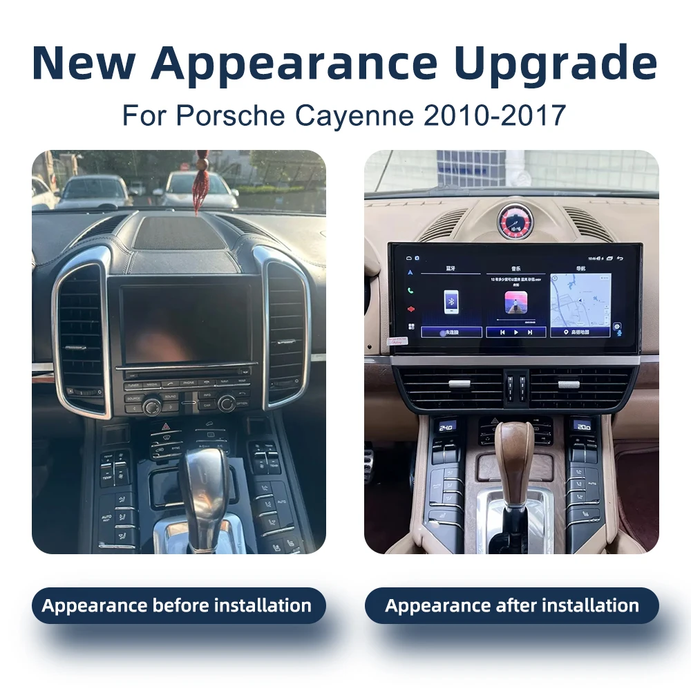 

1920*720 CarPlay Android 14.0 для Porsche Cayenne 2010-2017 DSP стерео мультимедийный видеоплеер GPS-навигация 4G WiFi автомобильный радиоприемник