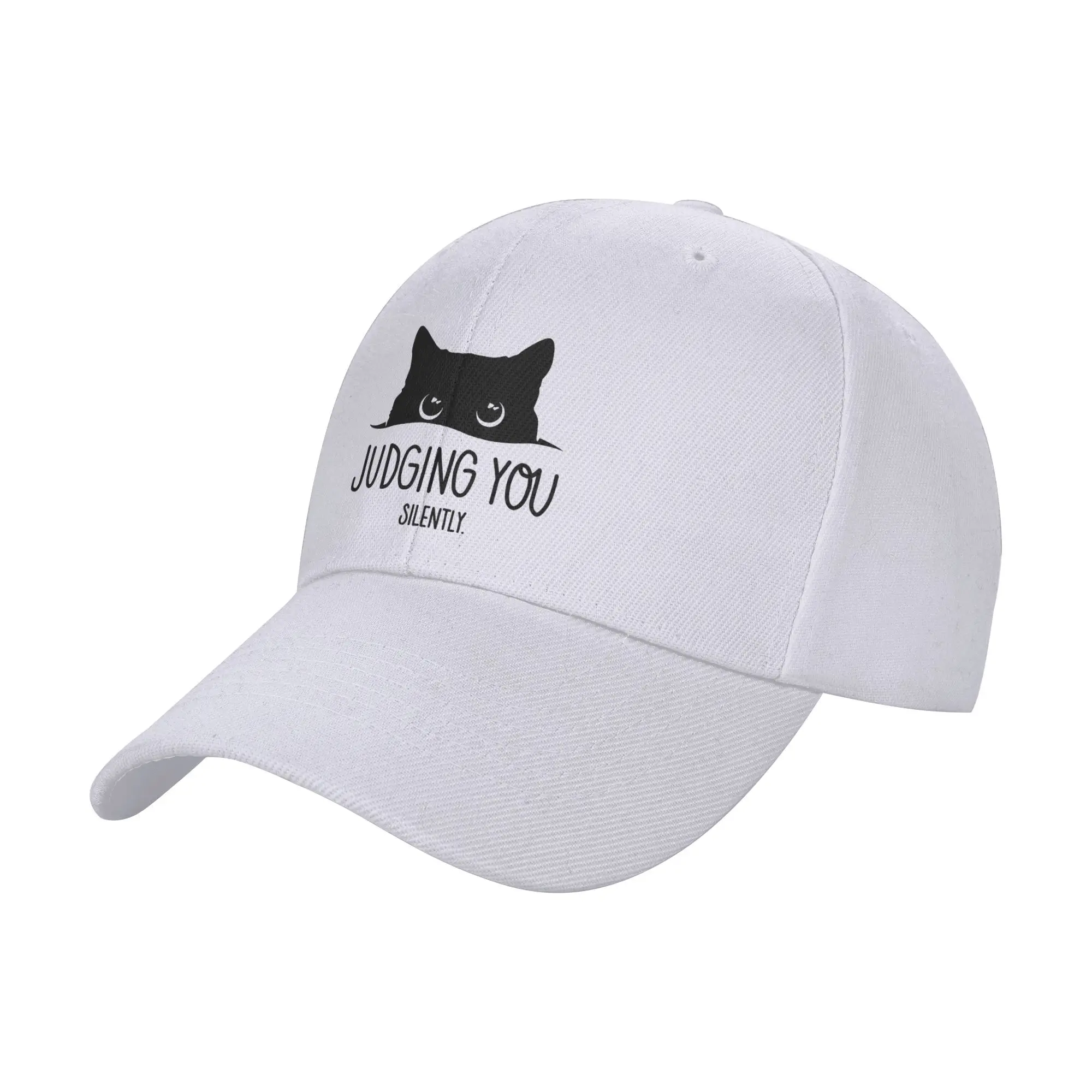 Cat Judging You Silently Baseball Cap  Hunting Camping Sun Visor Trucker Hat Men Women Fitted Retro Design Baseball Caps
