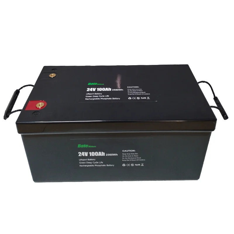 24V 100ah Lifepo4 Battery a Class Lithium Ion Batteries Energy Storage 5 Years Acceptable 3500 Cycles Bate Lithium 24V 100A