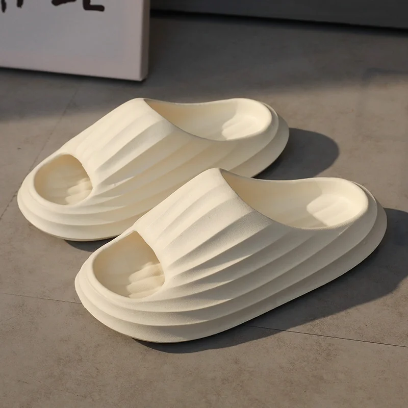 Soft Thick Sole Slippers For Women Summer Indoor Home Slipper Man Couples In Bathroom Shower Sandals Anti-skid Flip Flops