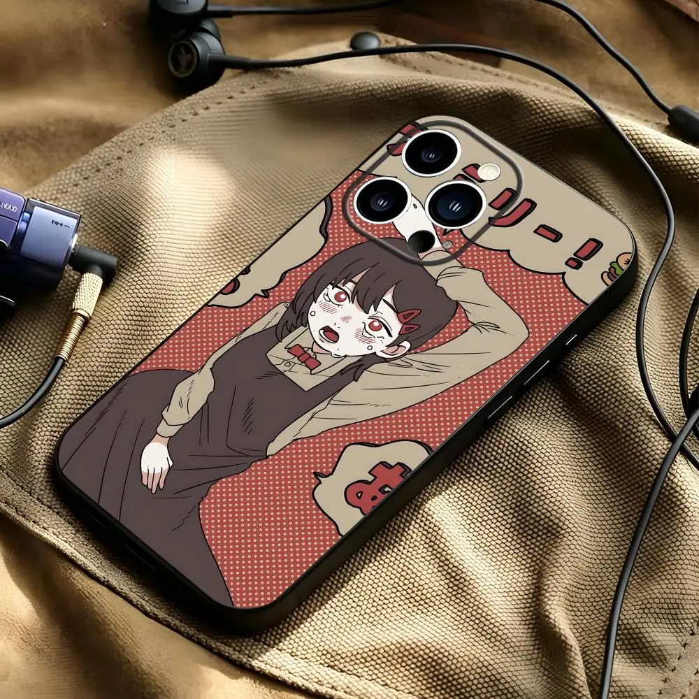 Chainsaw Man Kobeni Higashiyama Phone Case For iPhone 17 16 15 14 13 12 11 Plus Mini Pro Max Soft black Shockproof Cover view 2