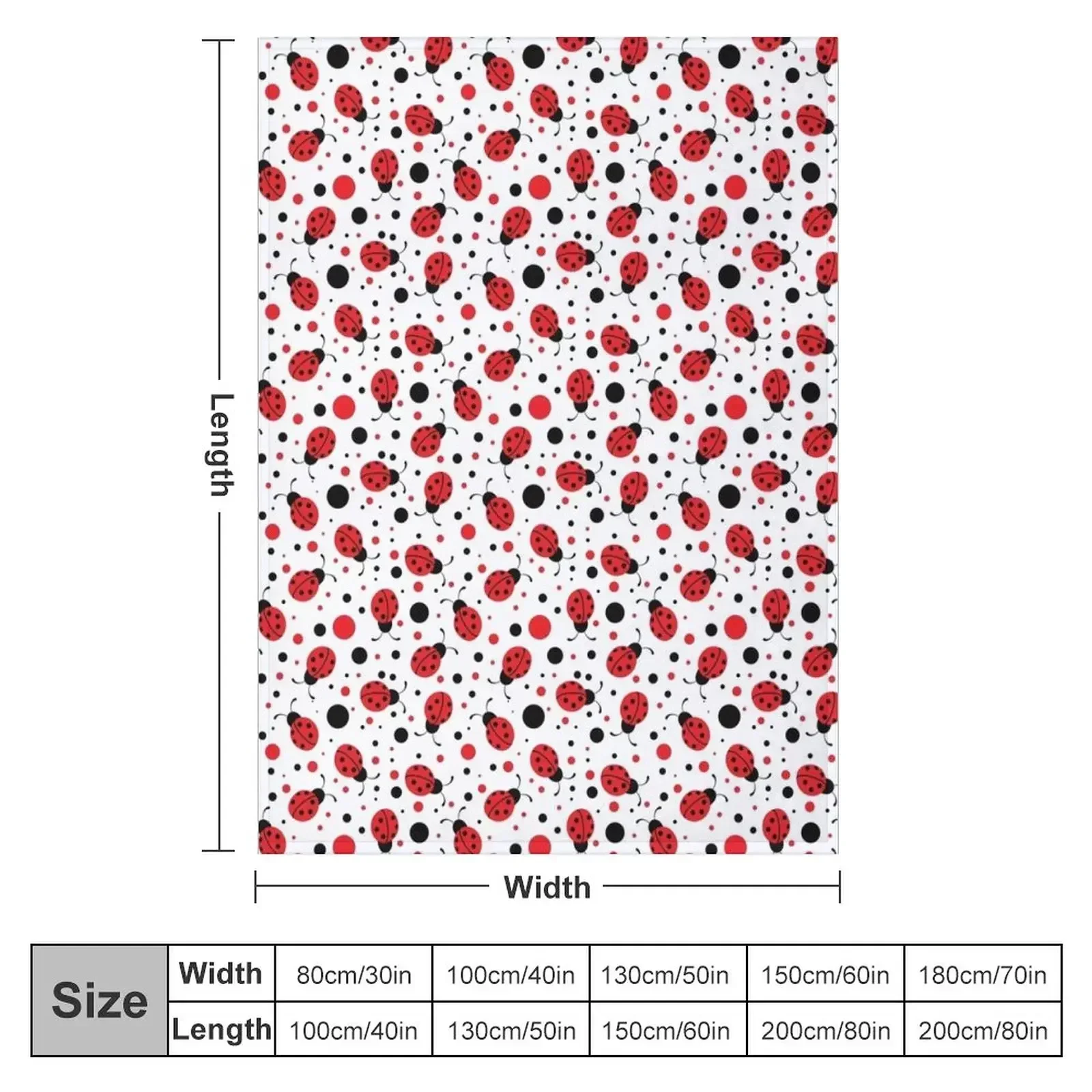 Ladybugs Everywhere Throw Blanket Camping sofa bed Bed linens Blankets