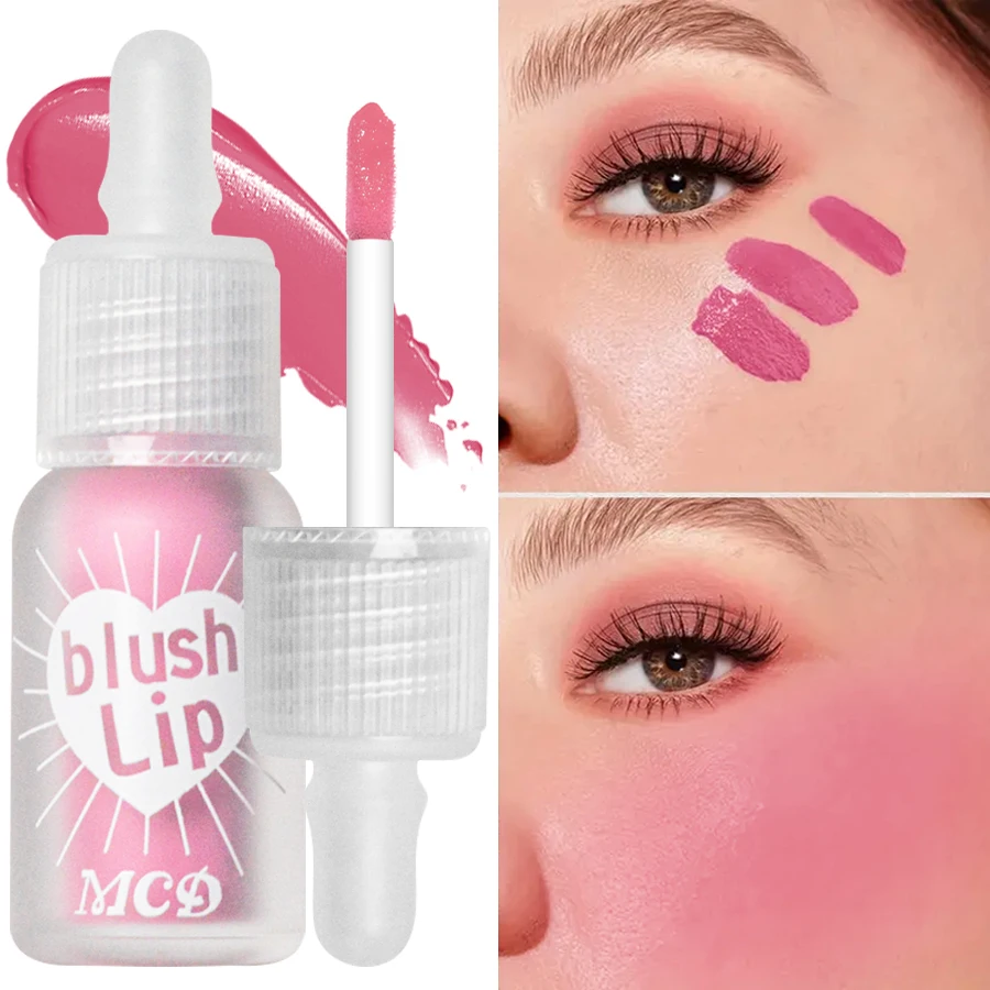 Long-Lasting Hidratante Blush Stick, Blush Líquido Impermeável, Batom Sombra, Maquiagem Rosto Multifuncional