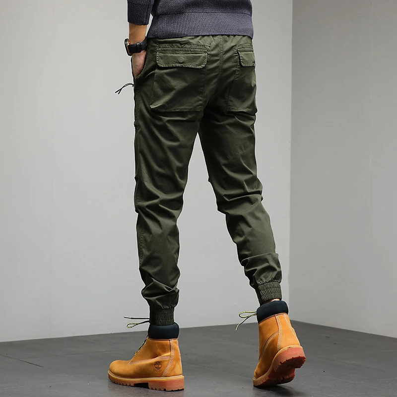 New Men's Work Pants Thin Casual Loose Pants Trendy Pants Men's High Grade Sports Leg Tights Men's Wear