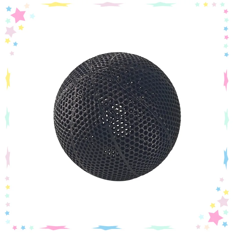 3D Printed Basketball HighElasticity No Need To Inflate Hollow Design For Indoor And Outdoor Wearable 7 5 3 Size Sports Toy Ball