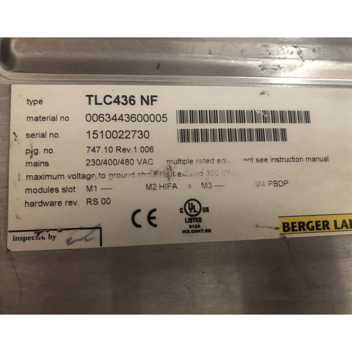 TLC436 NF TLC436NF  Controller For Berger lahr