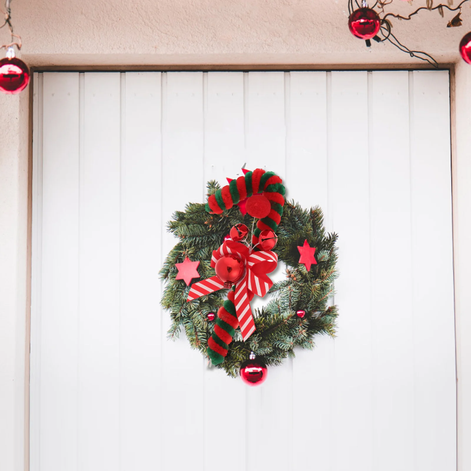 

Festive Candy Cane Decorations Refined Elegant Look Christmas Tree Wall Hanging Pendants Christmas Candy Cane Decorations