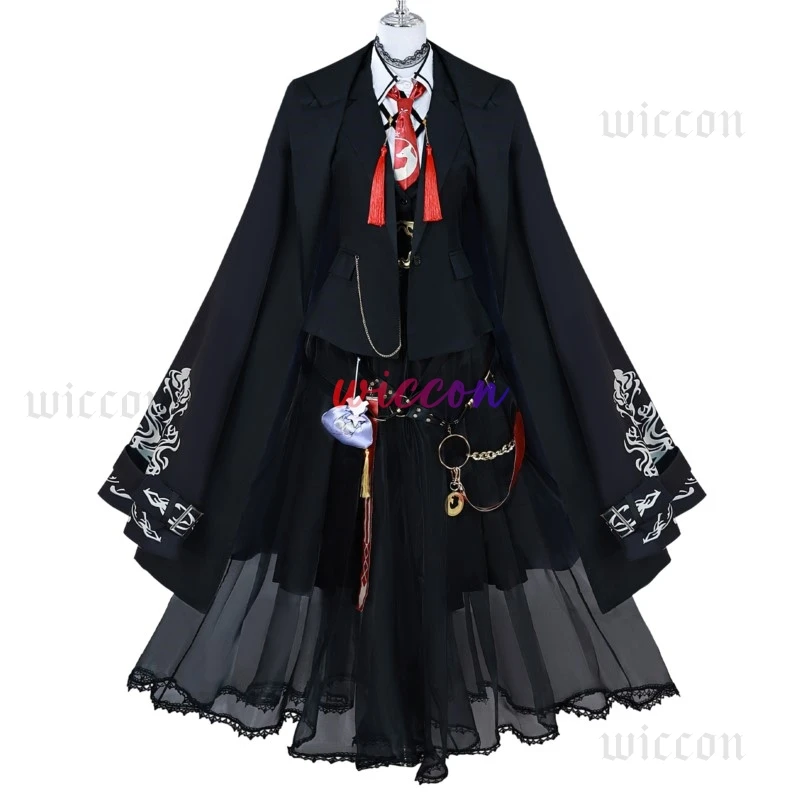 Arknights-Disfraz de Vulpisfoglia para mujer, disfraz de Cosplay, juego Cos, uniforme de fiesta de Anime, ropa de rol para juego de Halloween