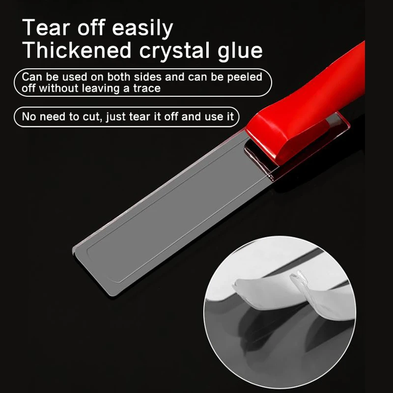 Cinta adhesiva para uñas postizas, soporte de exhibición de uñas, pegamento adhesivo de doble cara, adhesivo fuerte para práctica, cuadrado, redondo