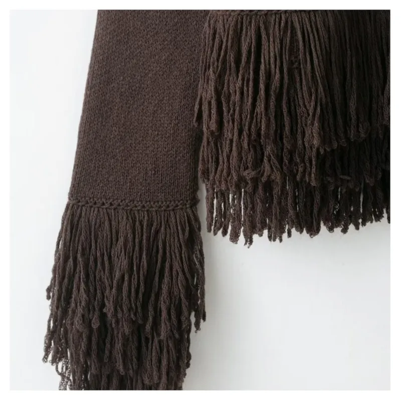 المرأة شرابة سترة متماسكة الخريف عادية س الرقبة مشبك واحد بلون طويل الأكمام سيدة معاطف مرونة الإناث القمم