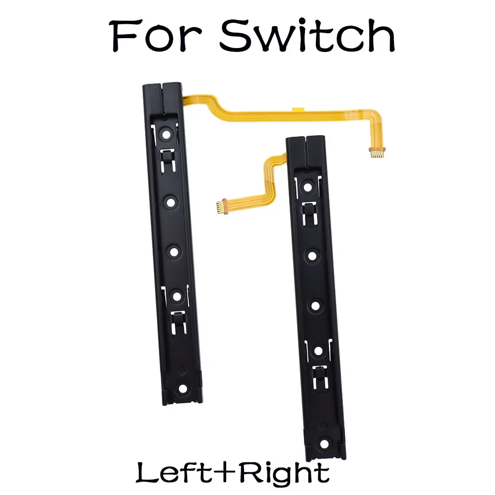 الجزء الأصلي من Repart للسكك الحديدية اليمنى واليسرى مع جزء تثبيت الكابلات المرنة لوحدة التحكم Nintendo Switch OLED NS Rebuild Track