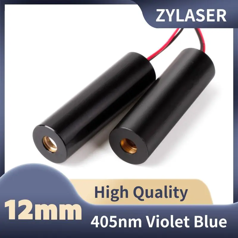 12mm Positioner 405nm Glass lens Violet Blue Dot 50mw 80mW 100mw 200mw Laser Module Industrial Application