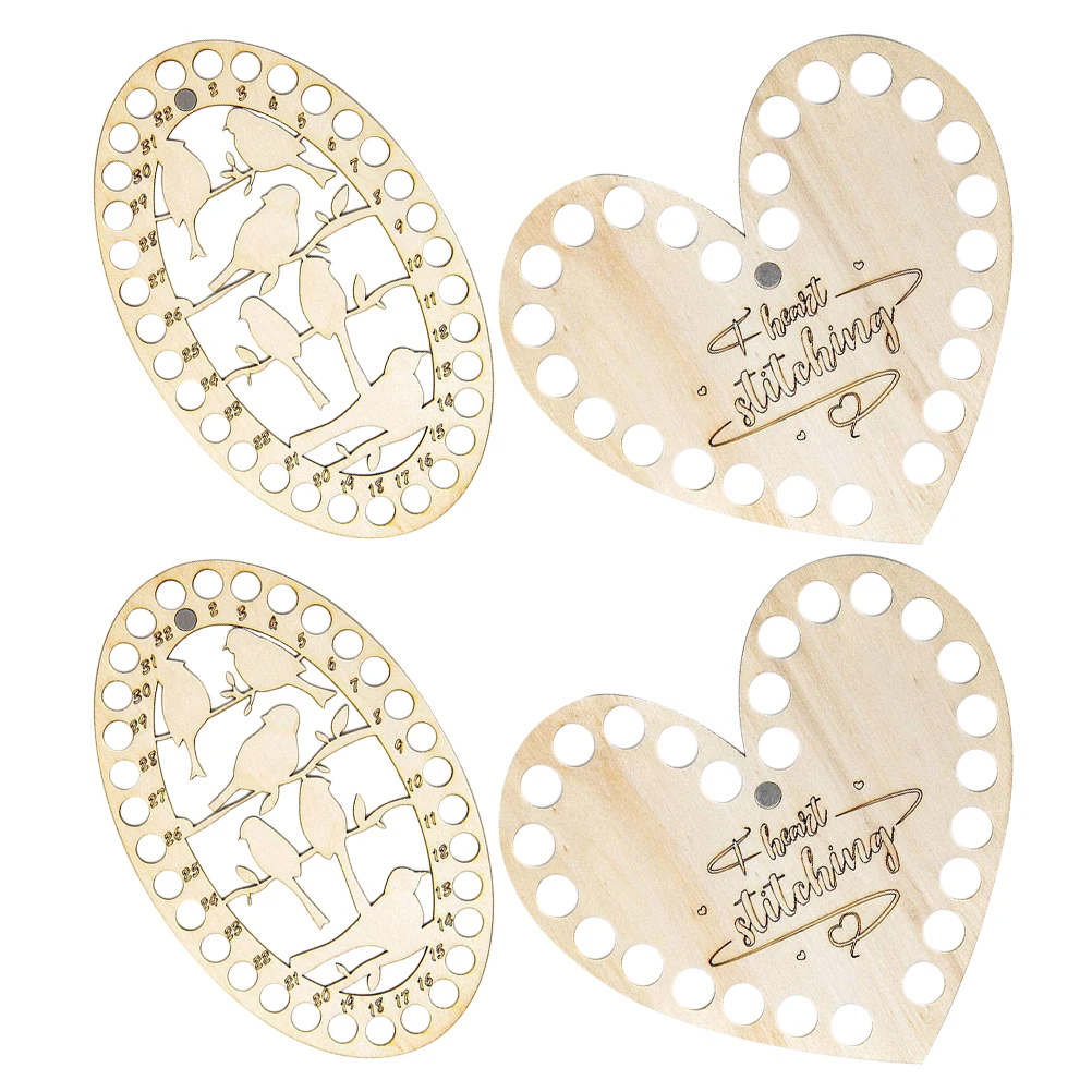 

Wooden Cross Stitch Storage Board Embroidery Thread ganizers Hollow Patterns Compact Practical Sewing Tool Floss Holder Plates