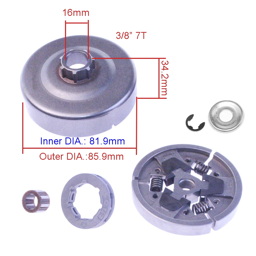 Kupplungs trommel Kettenrad Felge passend für Stihl Kettensäge 064 066 ms640 ms650 ms660 ms661 ms640r ms640w ms650m m650r ms660w ms660w