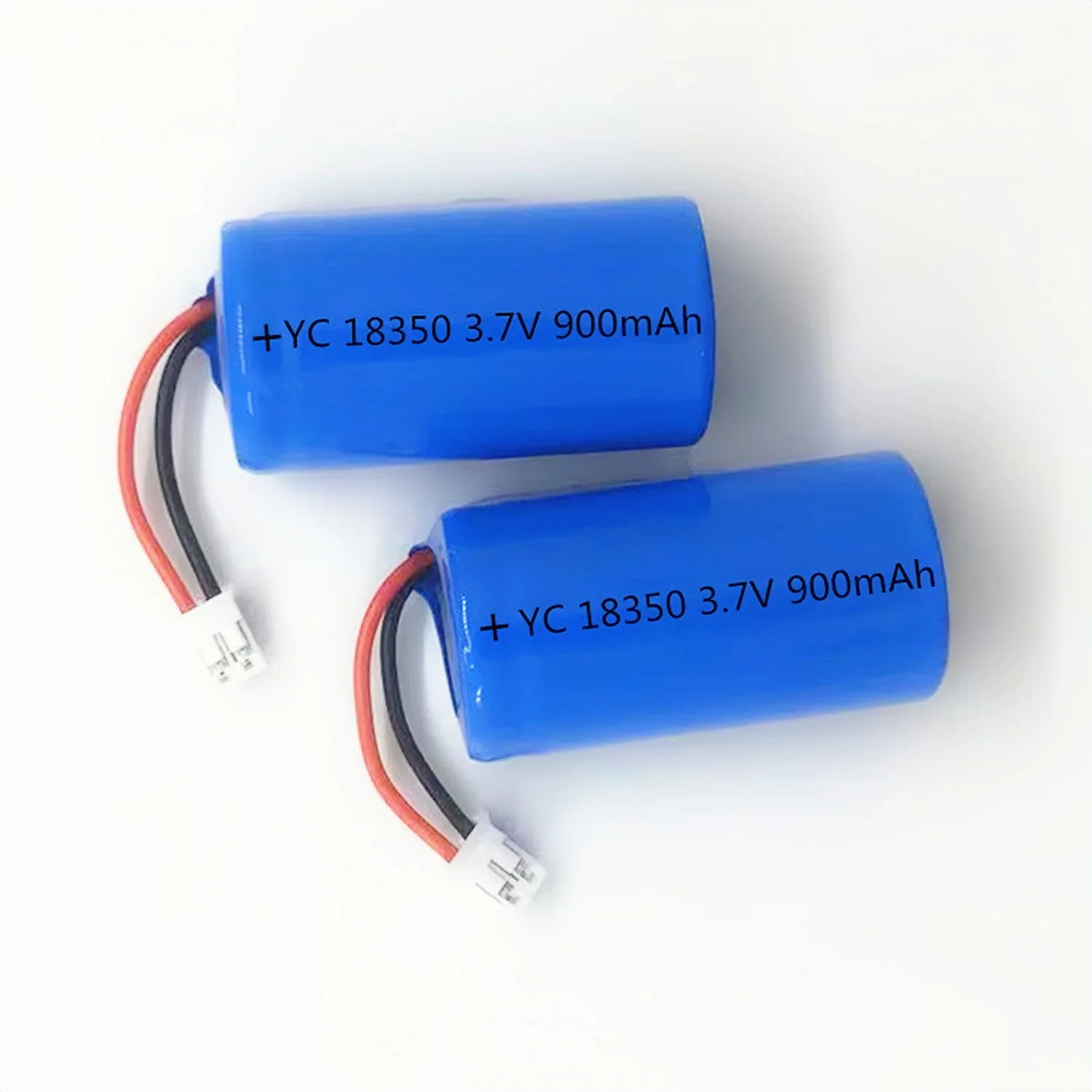 18350 Rechargeable Lithium Battery 3.7V 900mAh with Plug for Flashlight Rechargeable Headlamp Camera Vape Juicer Mite Remover