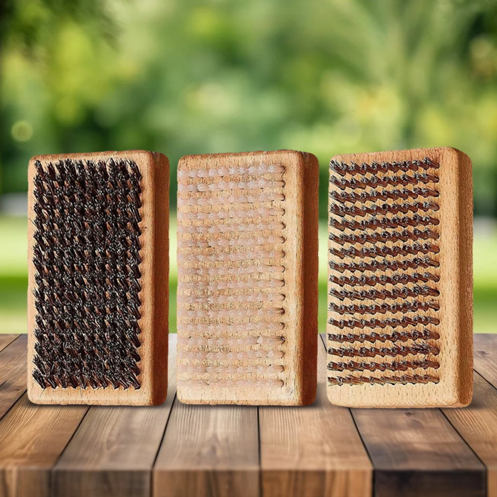 3 قطعة مجموعة فرشاة شمع التزلج/الثلج مقبض مريح فرشاة شمع التزلج المحمولة مجموعة فرشاة إزالة الشعر بالشمع للتزلج في الهواء الطلق