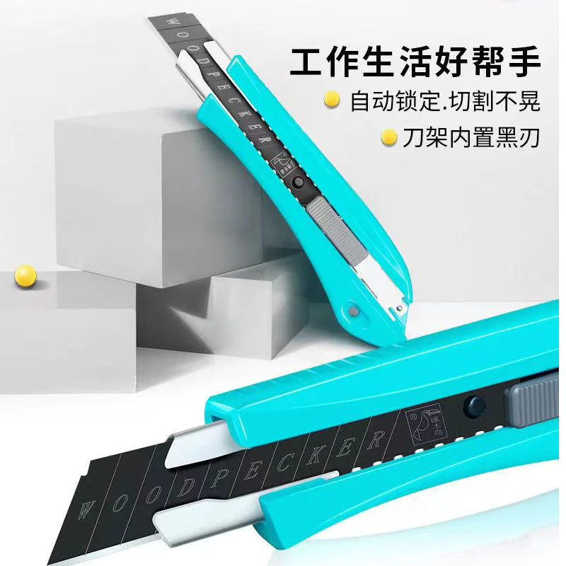 utility knife Cutter Wood Box Paper Cutter Auto Lock SK5 Metal Stationery Utility Craft Knife Cutter Cutting Non-slip Knif