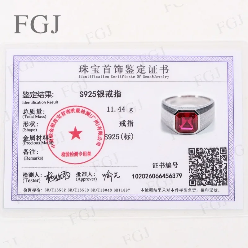 Newest Custom Asscher Ring 925 Sterling Silver 10x10mm Moissanite/Ruby/Sapphire/Columbia for Women Christmas Party Jewelry Gifts