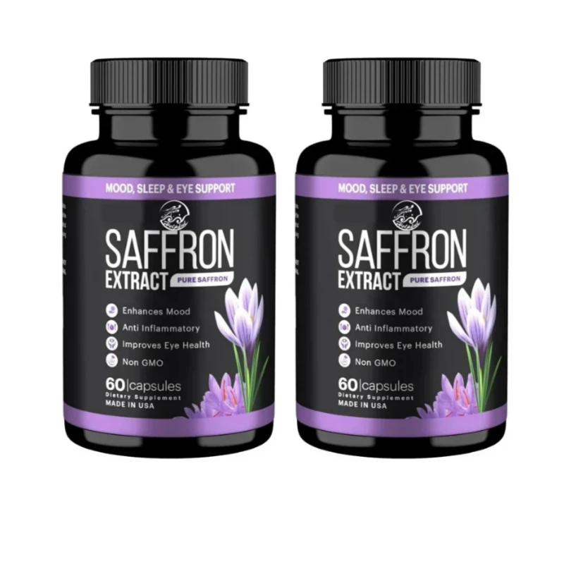 

Saffron Extract (88.5 Milligrams) - Enhances Energy,enhances Mood, and Supports The Eyes with Both Men and Women 60 Capsules