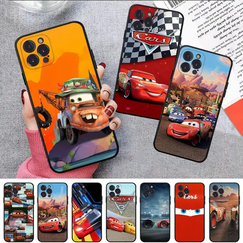 Disney Cars Lightning McQueen Phone Case For iPhone 8 7 6 6S Plus X SE 2020 XR XS 14 11 12 13 Mini Pro Max Mobile Case