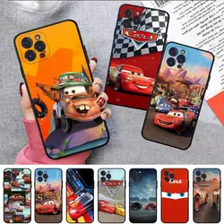 Custodia per telefono Disney Cars Lightning McQueen per iPhone 8 7 6 6S Plus X SE 2020 XR XS 14 11 12 13 custodia per cellulare Mini Pro Max