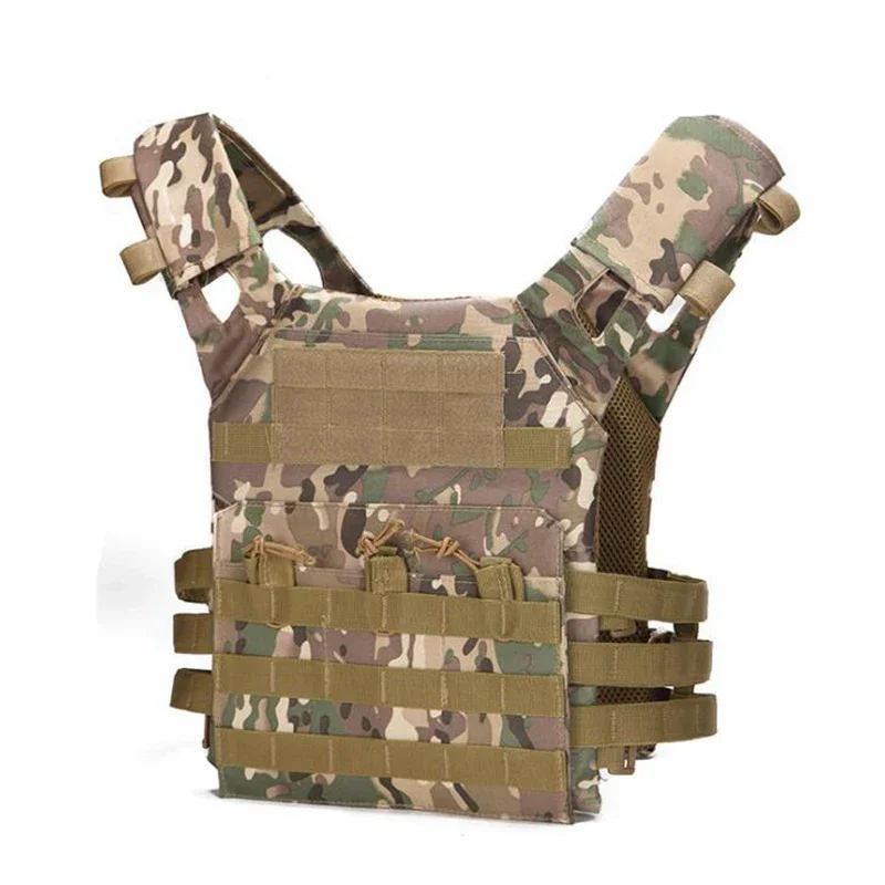 Sprzedaż hurtowa zielona kamizelka turystyczna taktyczna JPC Outdoor Hunting Wargame Paintball kamizelka płyta ochronna nosiciel Airsoft Vest