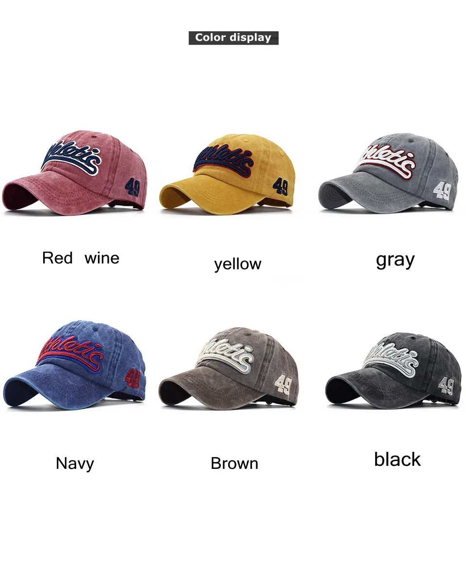 CNTANG Herren-Baseballmütze, Sommermode, Baumwolle, Buchstaben-Stickerei, Hip-Hop-Hut, Snapback, lässig, Outdoor, Herren, Sportkappen, verstellbar – Detail 3