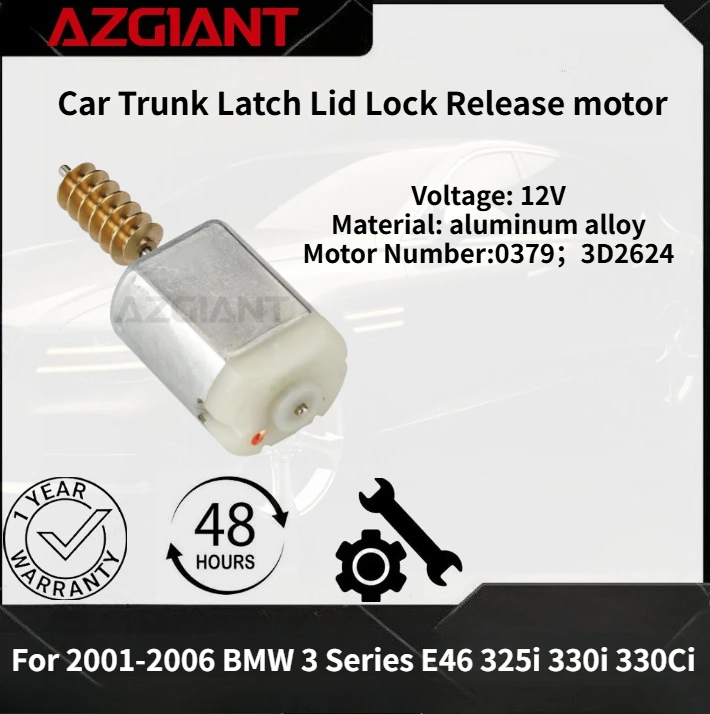 

For 2001-2006 BMW 3 Series E46 325i 330i 330Ci Car Trunk Latch Lid Lock Release motor New high-quality replacement parts OEM