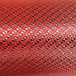 Kafu Kevlar Red Diamond Jacquard Pattern Parts Modification DIY Surface Decoration 3K Carbon Aramid Fiber Mixed Woven Fabric