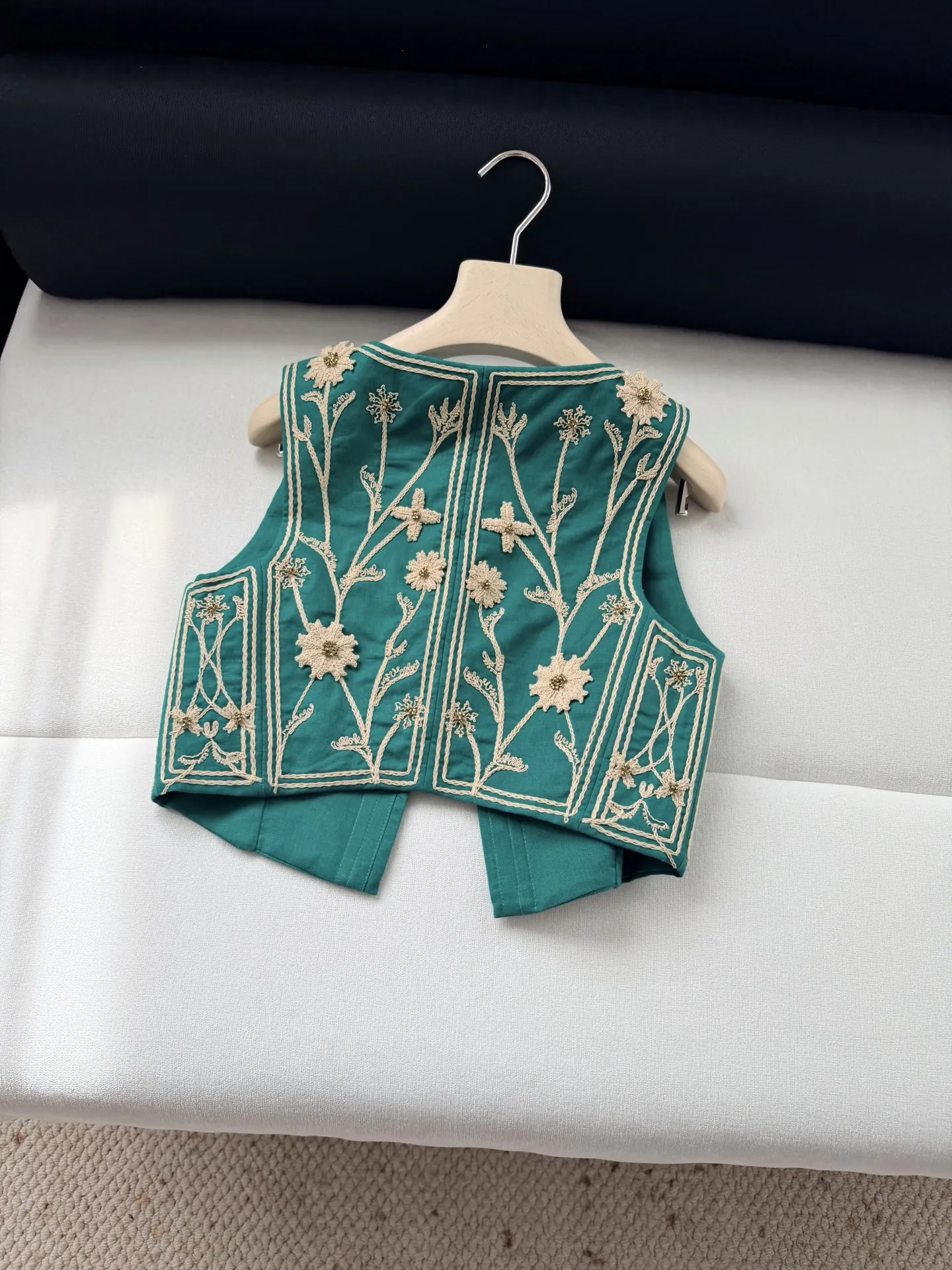 Conjunto Feminino Verde 2 Peça - Embroidery Vest avaliação e preço