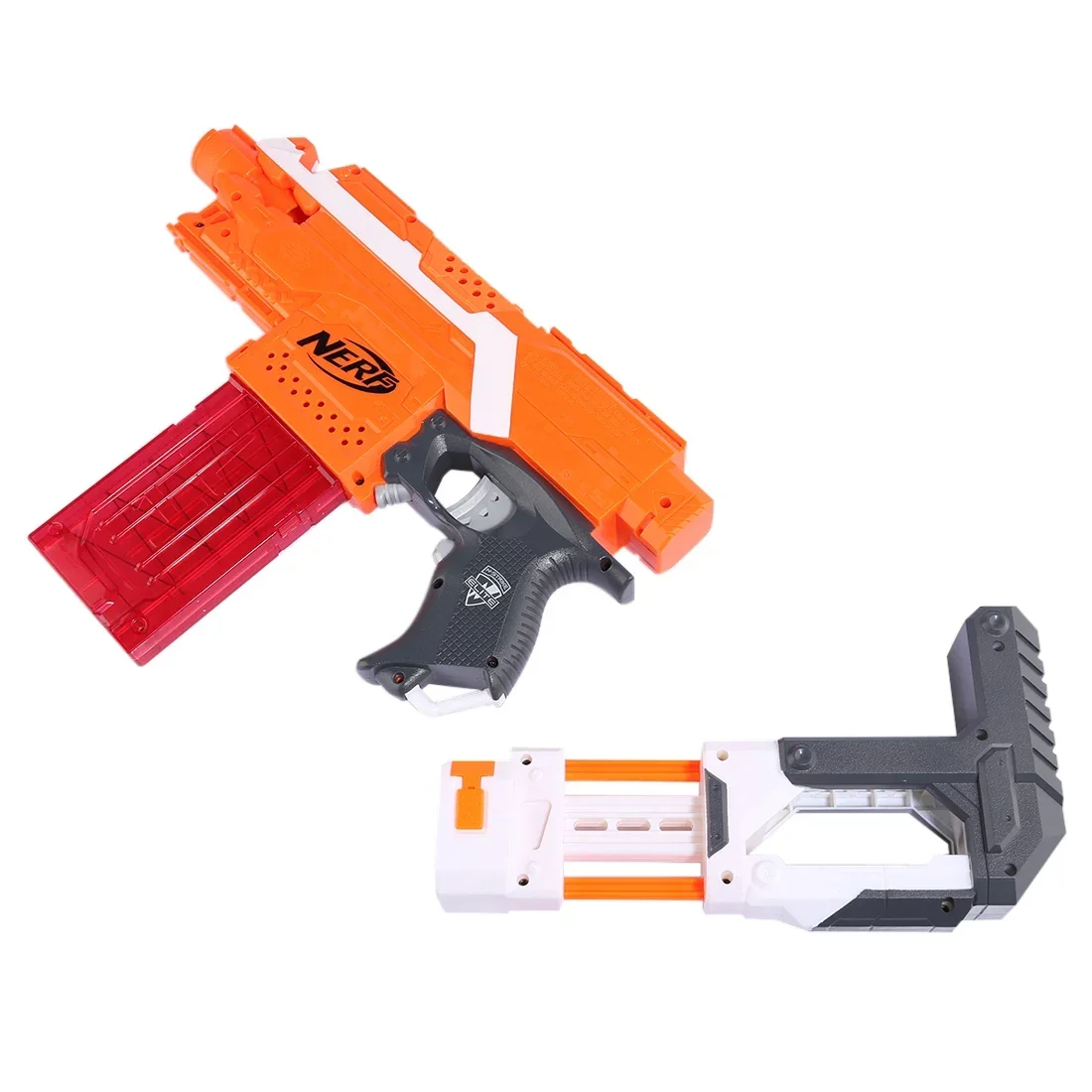 

Модифицированная задняя рукоятка из ABS-пластика для Nerf N-strike Elite Series - оранжевый + серый