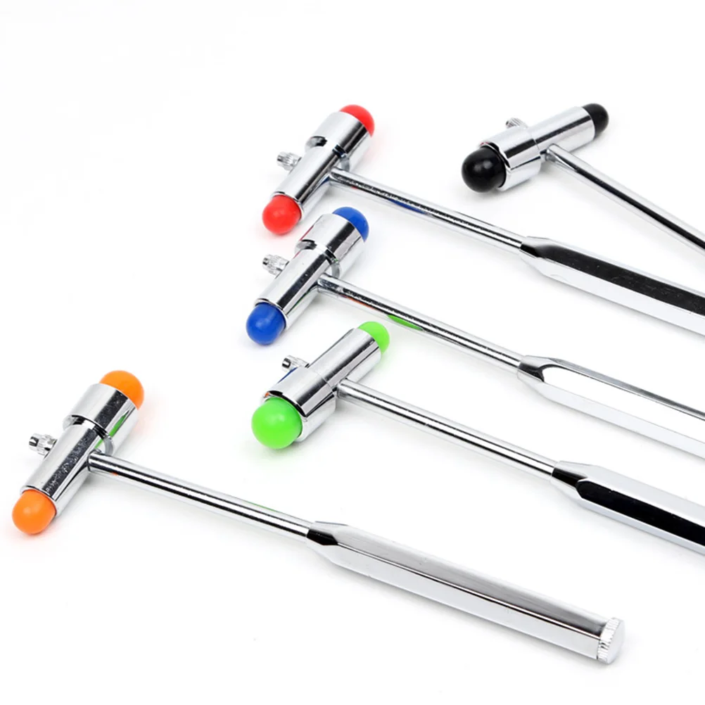 

3-In-1 Reflex Hammer Double Headed Stainless Steel Handle With Needle Brush For Neurological Diagnosis Hospital Home Use