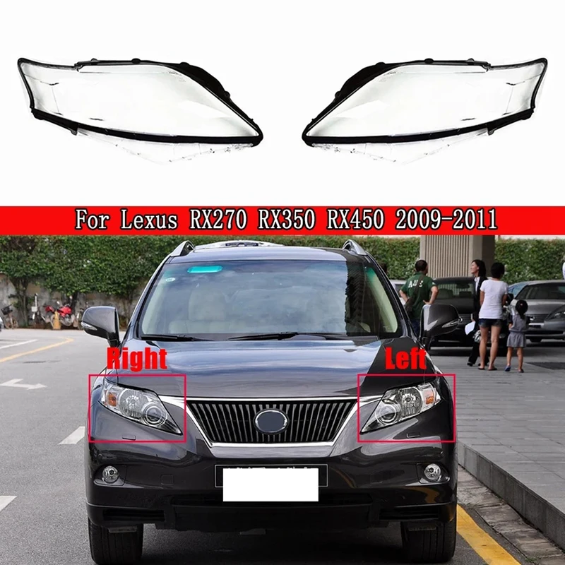 

Car Headlight Head Light Plastic Clear Shell Lamp Cover Replacement Lens Cover For Lexus RX270 RX350 RX450 2009-2011