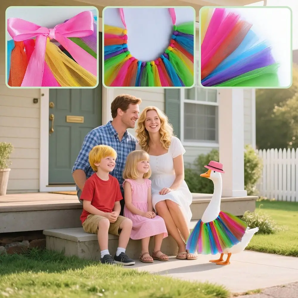 

Creative Halloween Porch Goose Outfits Handcrafted Cute Porch Goose Costume Halloween Theme Funny Fall Goose Clothes