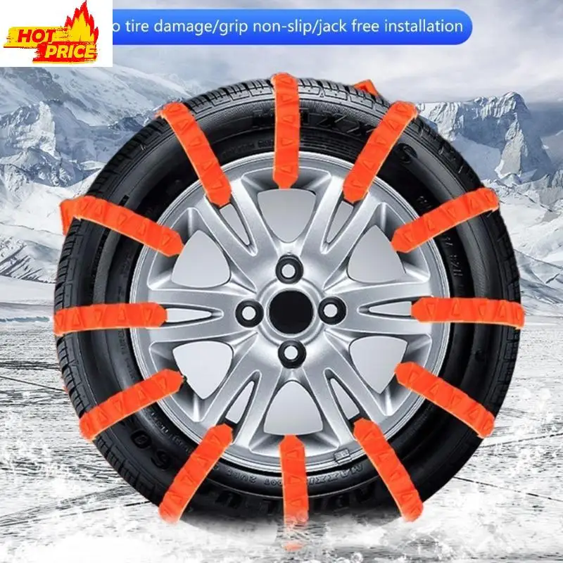 Winter Snow Tire Chains Anti Skid Cable Tie Universal Adjustable Snow Chains