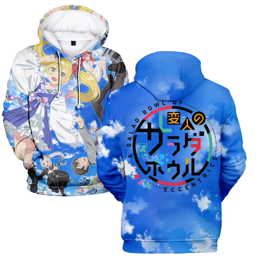 

Henjin no Salad Bowl Anime Hoodie 3D Long Sleeve Casual Streetwear Women Men Hooded Sweatshirt Harajuku Clotehs