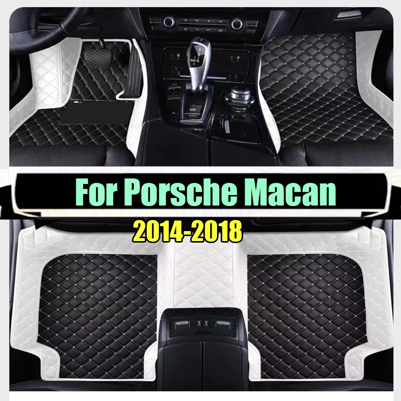 

Автомобильные коврики для Porsche Macan 95B 2018 2017 2016 2015 2014, полный комплект, коврик автомобильный, аксессуары для интерьера автомобиля