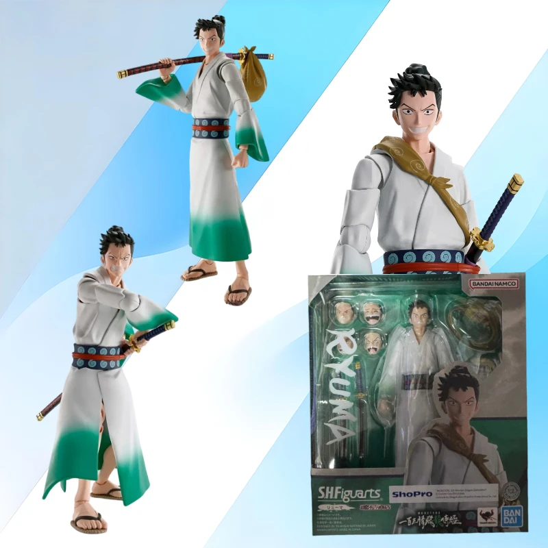 En stock, Bandai Original S.H.Figuarts ONE PIECE MONSTERS RYUMA, figura de acción de Anime, modelo de juguete, regalo para niños