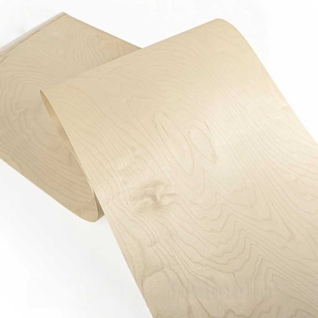 58x250cm Natural Wide Rotary Cut Birch Grain Wood Veneer for Furniture Cabinet Wall Decor Interior Renovation Panel Projects