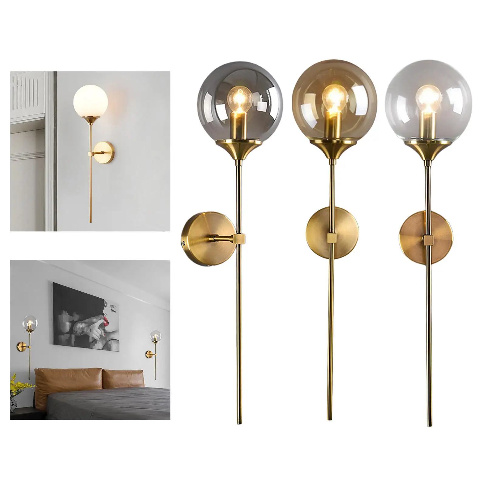 

Industrial Gold Wall Sconce Lighting Modern Indoor Bedroom Wall Lights Indoor Wall Lanterns for Living Room Hallway Wall Light